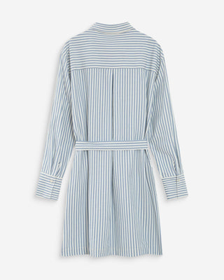 Robe chemise courte bleuet Visery