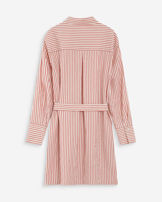 Robe chemise courte corail Visery