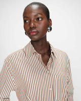 Robe chemise courte mocha Visery