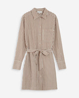 Robe chemise courte mocha Visery