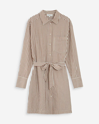 Robe chemise courte mocha Visery