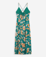 Vestido largo estampado vert Velyssa