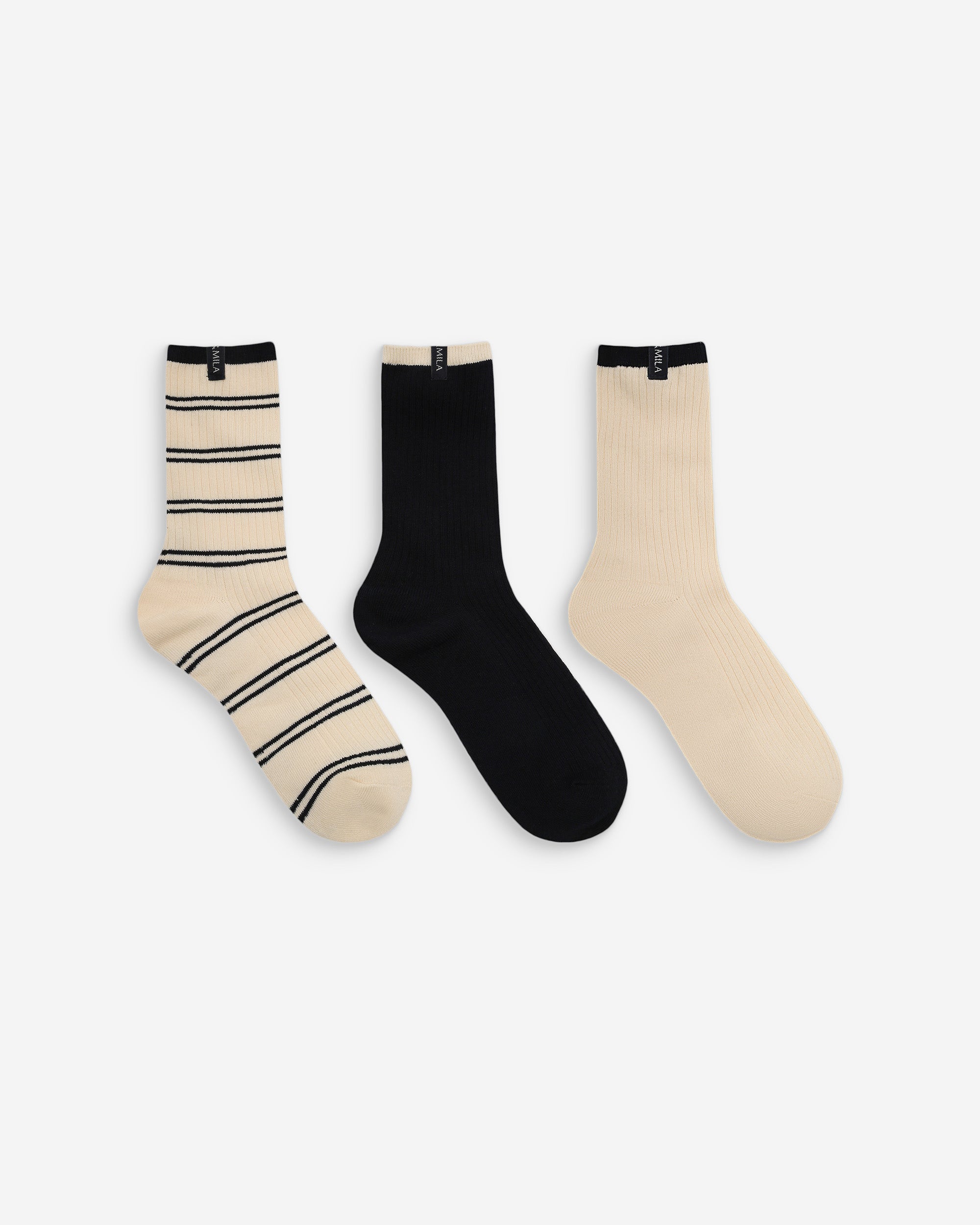 Chaussettes mi-hautes rayure Volta