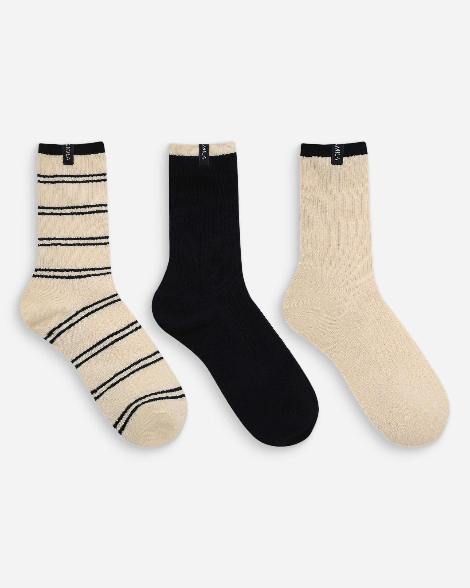 Calcetines de contraste rayure Volta