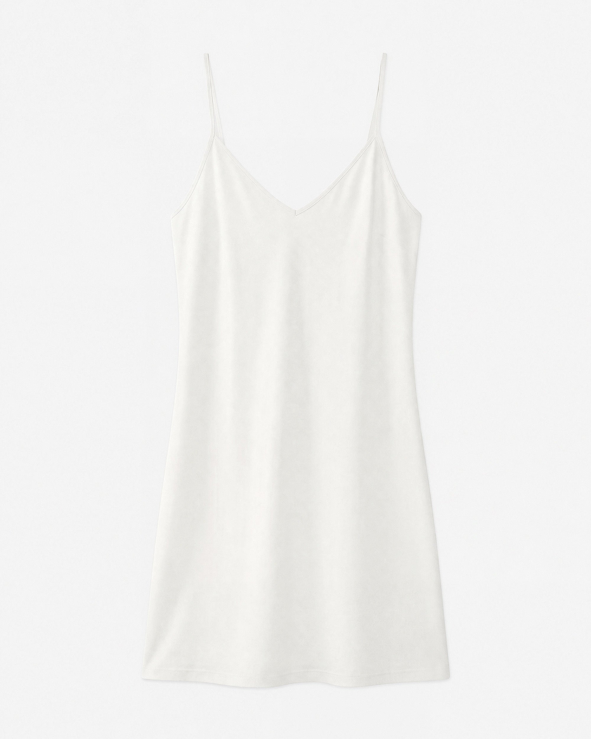 Robe longue en maille ajustée ecru Verdad
