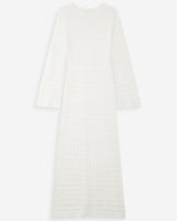 Robe longue en maille ecru Verdad