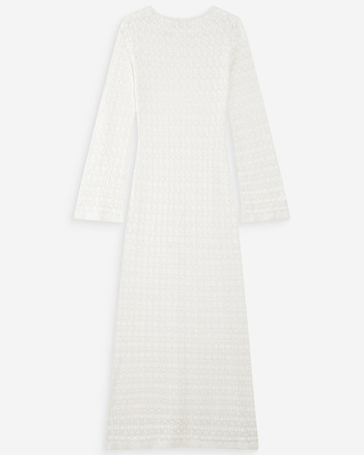 Vestido largo de punto ecru Verdad