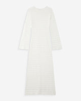 Robe longue en maille ecru Verdad