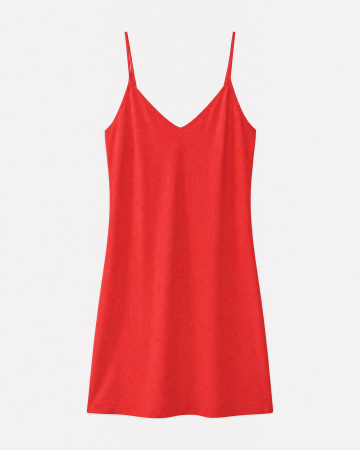 Fitted knit maxi dress with flared sleeves sanguine Verdad