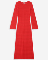 Robe longue en maille sanguine Verdad