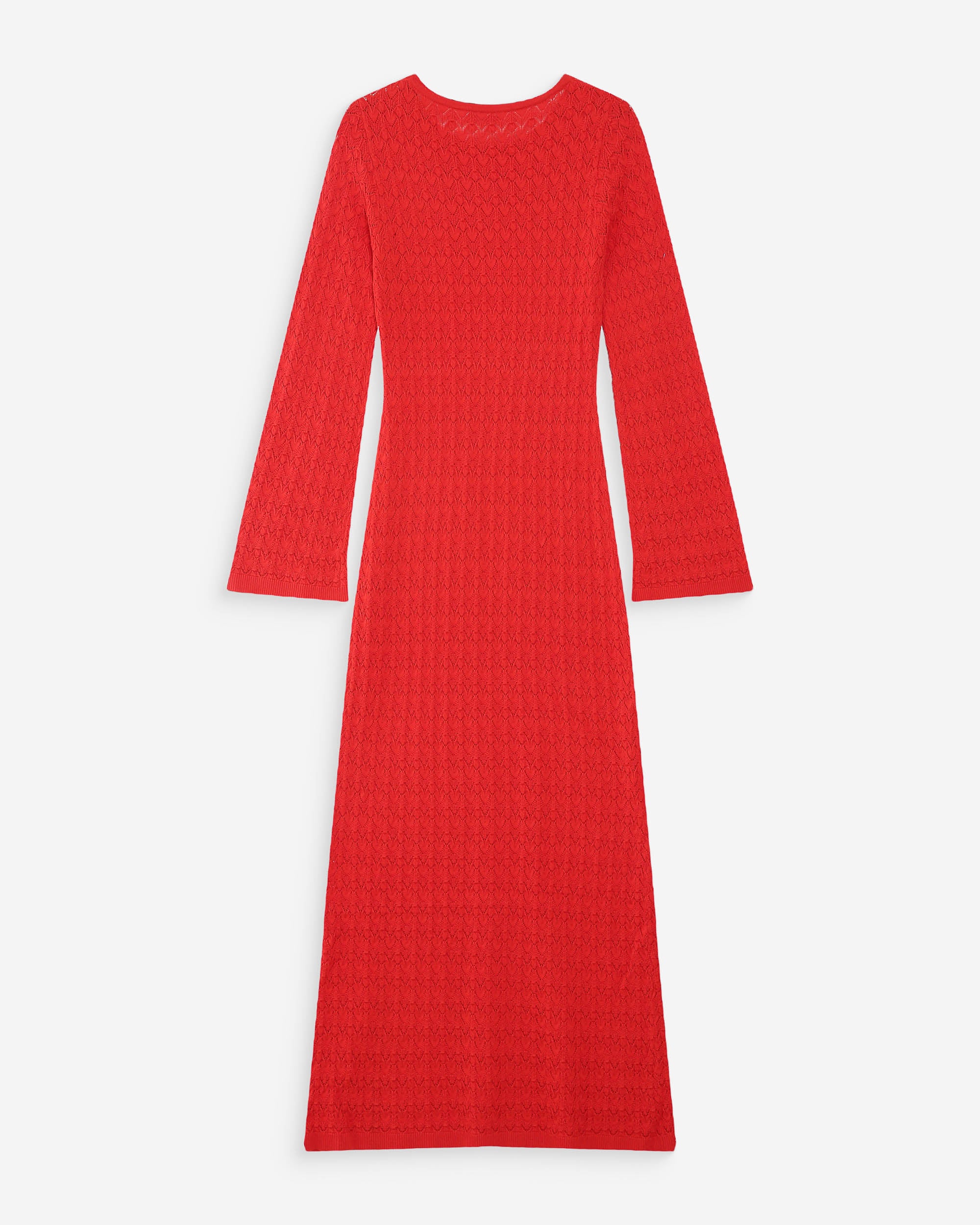 Robe longue en maille sanguine Verdad