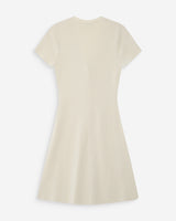 Robe courte en maille ecru Venezuela