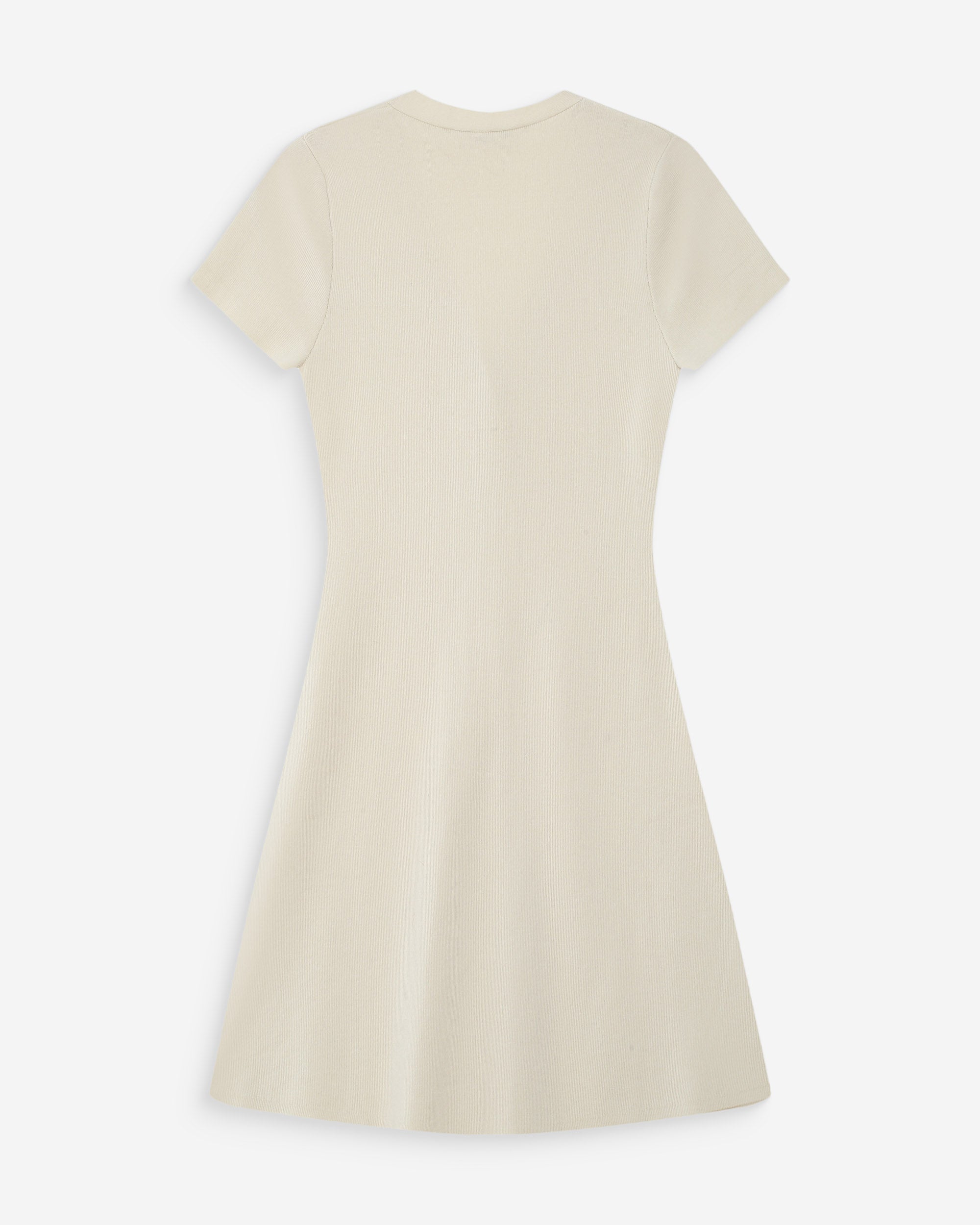 Robe courte en maille ecru Venezuela