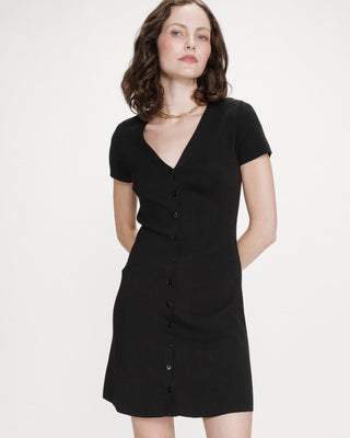 Vestido corto de punto noir Venezuela