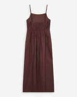 Robe longue en lin chocolat Veranys