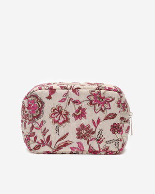 Trousse matelassée fleur Vanette