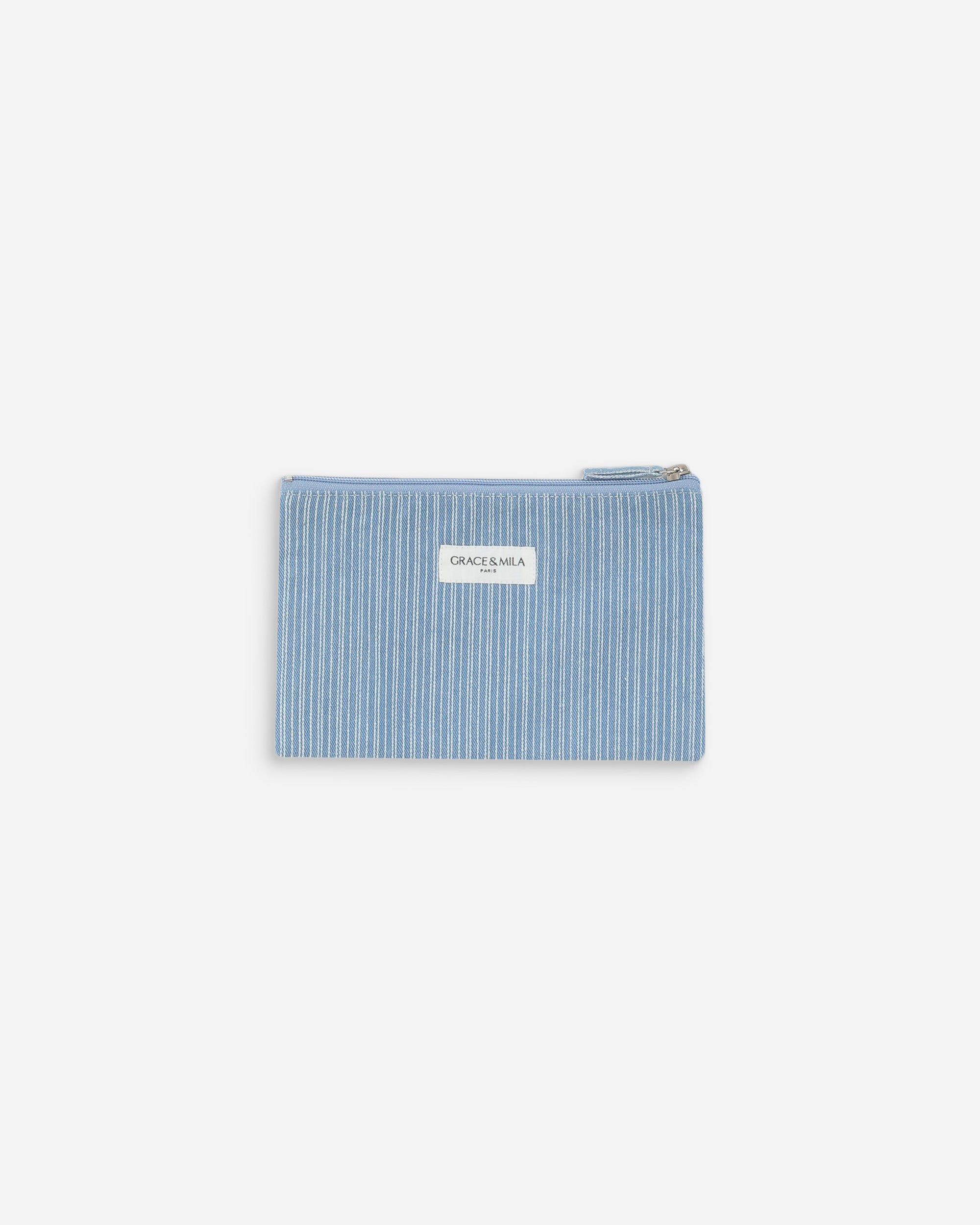 Pochette en denim stripedblue Valaurie