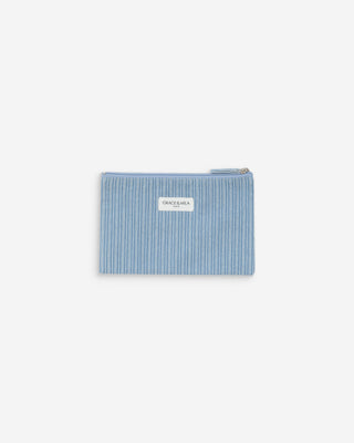 Pochette en denim stripedblue Valaurie