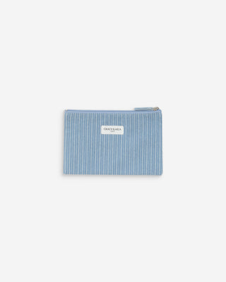 Denim pouch stripedblue Valaurie