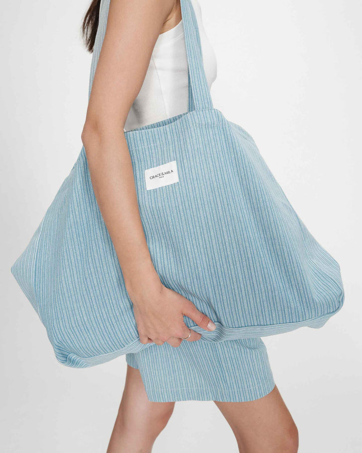 Bolso tote stripedblue Vacation