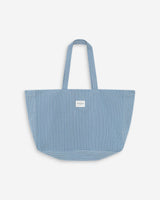 Tote bag en denim stripedblue Vacation