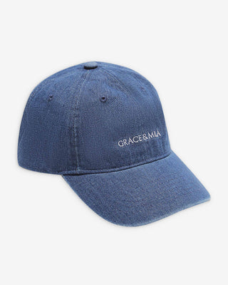Casquette en coton mediumblue Slimane
