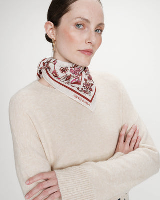 Foulard en coton à fleurs fleur Verlisse