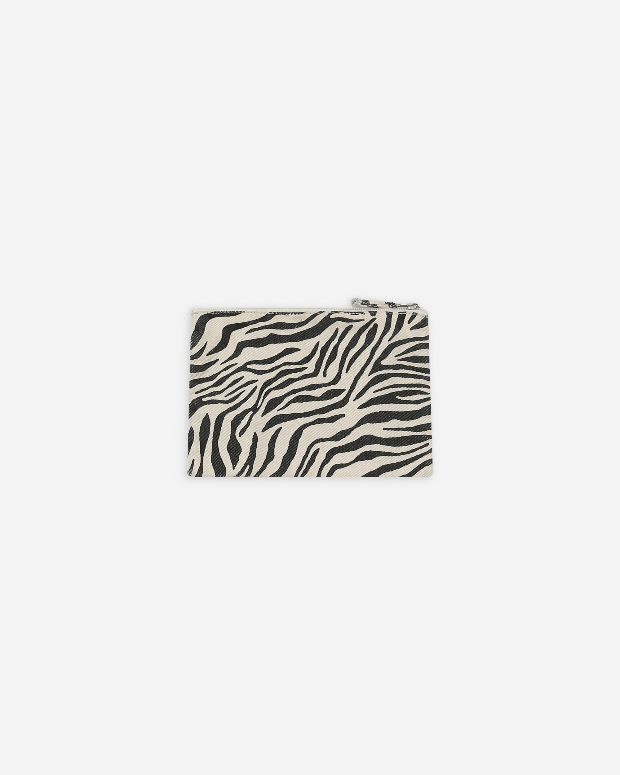 Zipped denim pouch zebre Vivella