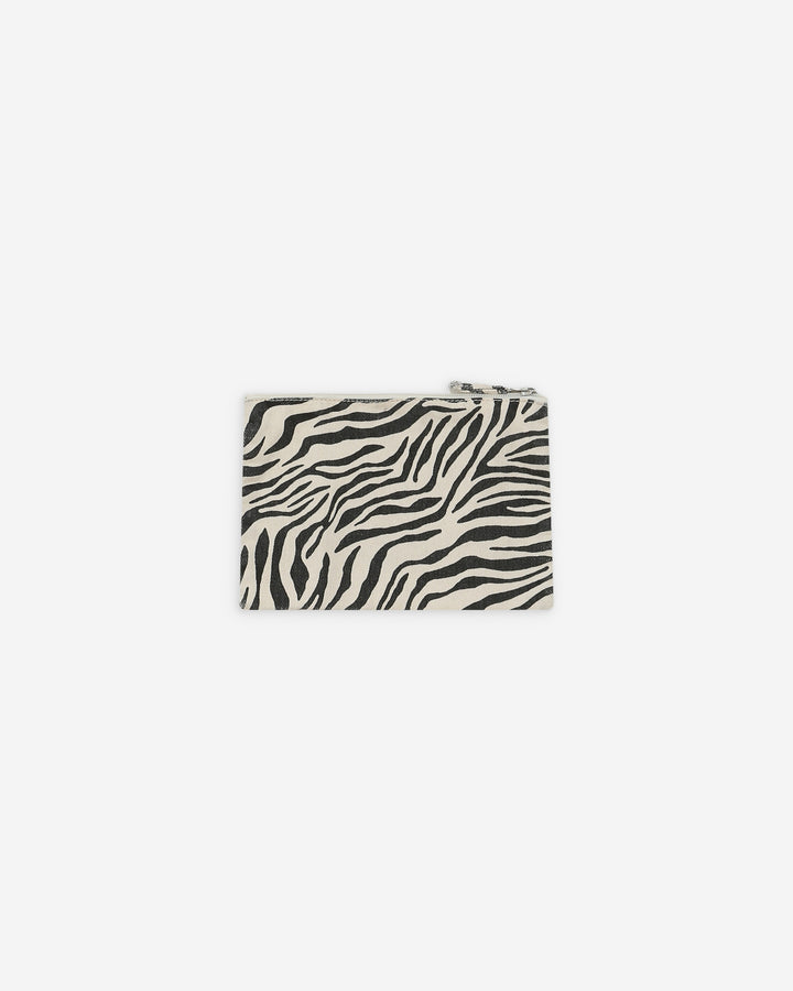 Zipped denim pouch zebre Vivella