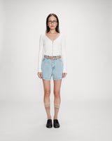 Suede belt with matching buckle mocha Scotland