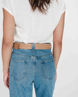 Ceinture tissée camel Varelle