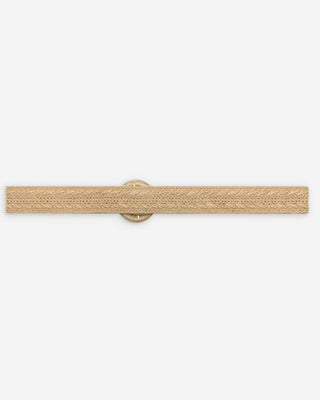 Woven raffia-effect belt with matching buckle ecru Varelle