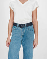 Ceinture tissée marine Varelle