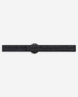 Woven raffia-effect belt with matching buckle marine Varelle