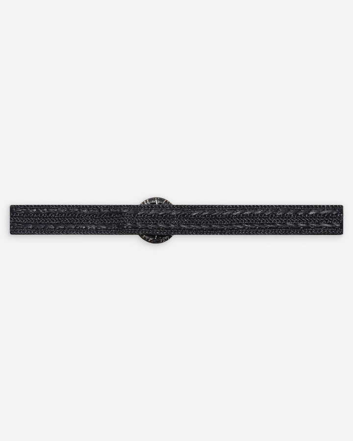 Woven raffia-effect belt with matching buckle marine Varelle