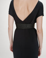 Ceinture tissée noir Popcorn