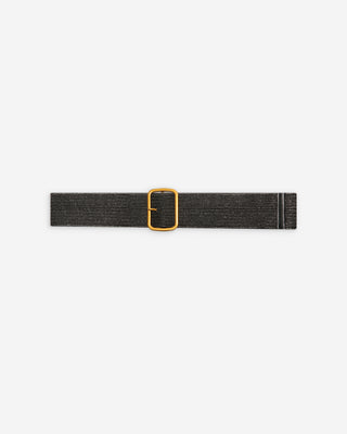Ceinture tissée noir Popcorn
