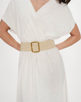 Ceinture tissée sable Popcorn