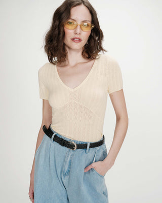 Ceinture en cuir noir Villette