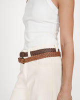 Ceinture en cuir chocolat Viona