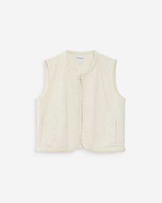 Veste sans manches ecru Verona