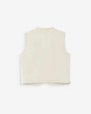 Veste sans manches ecru Verona