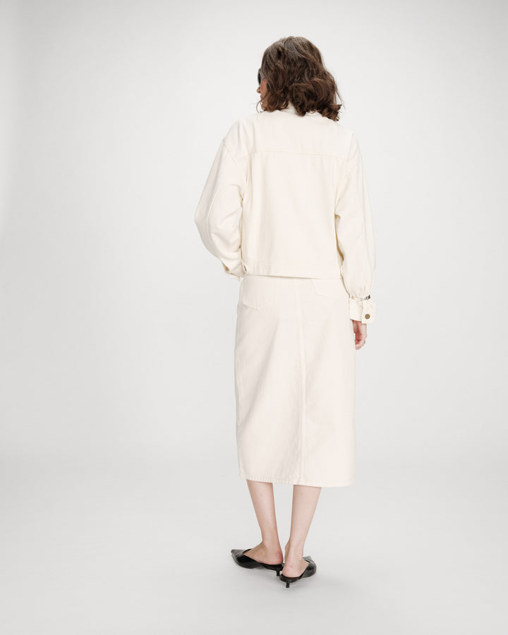 Chaqueta vaquera ecru Vinnie