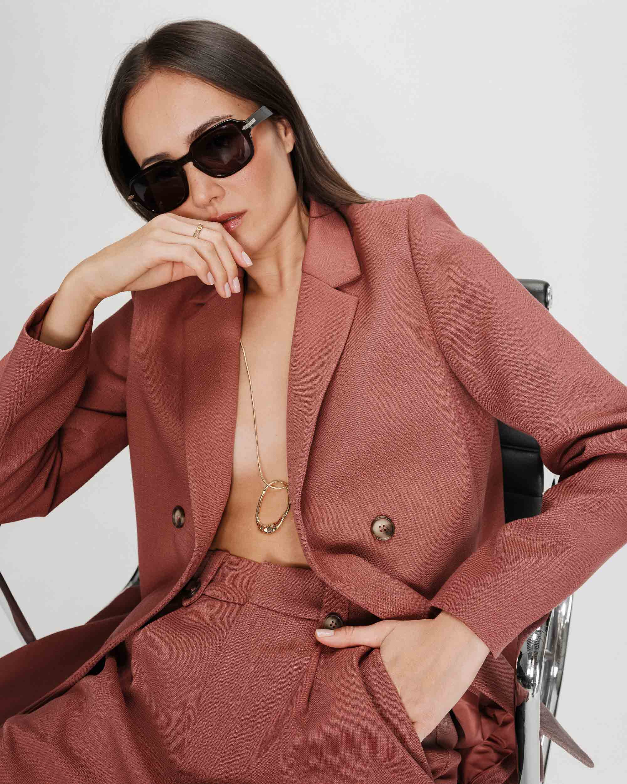 Veste tailleur terracotta Parfaite