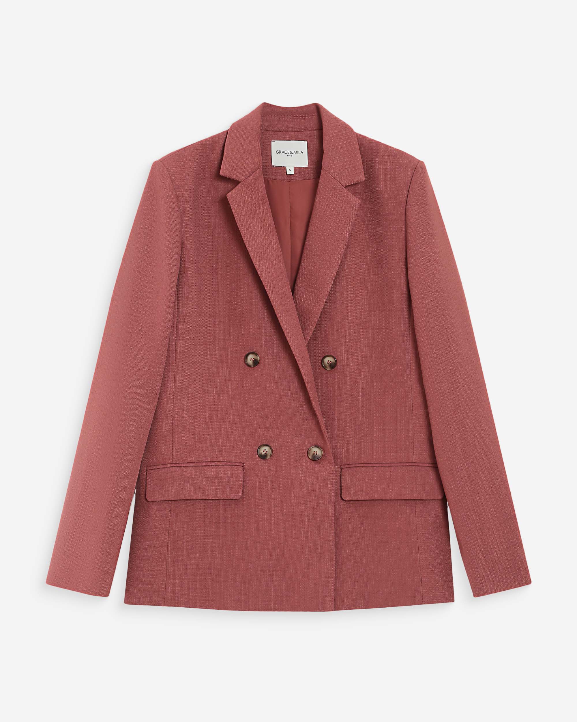 Veste tailleur terracotta Parfaite