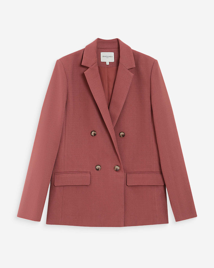 Veste tailleur terracotta Parfaite