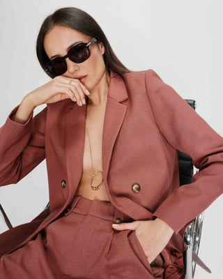 Veste tailleur terracotta Parfaite