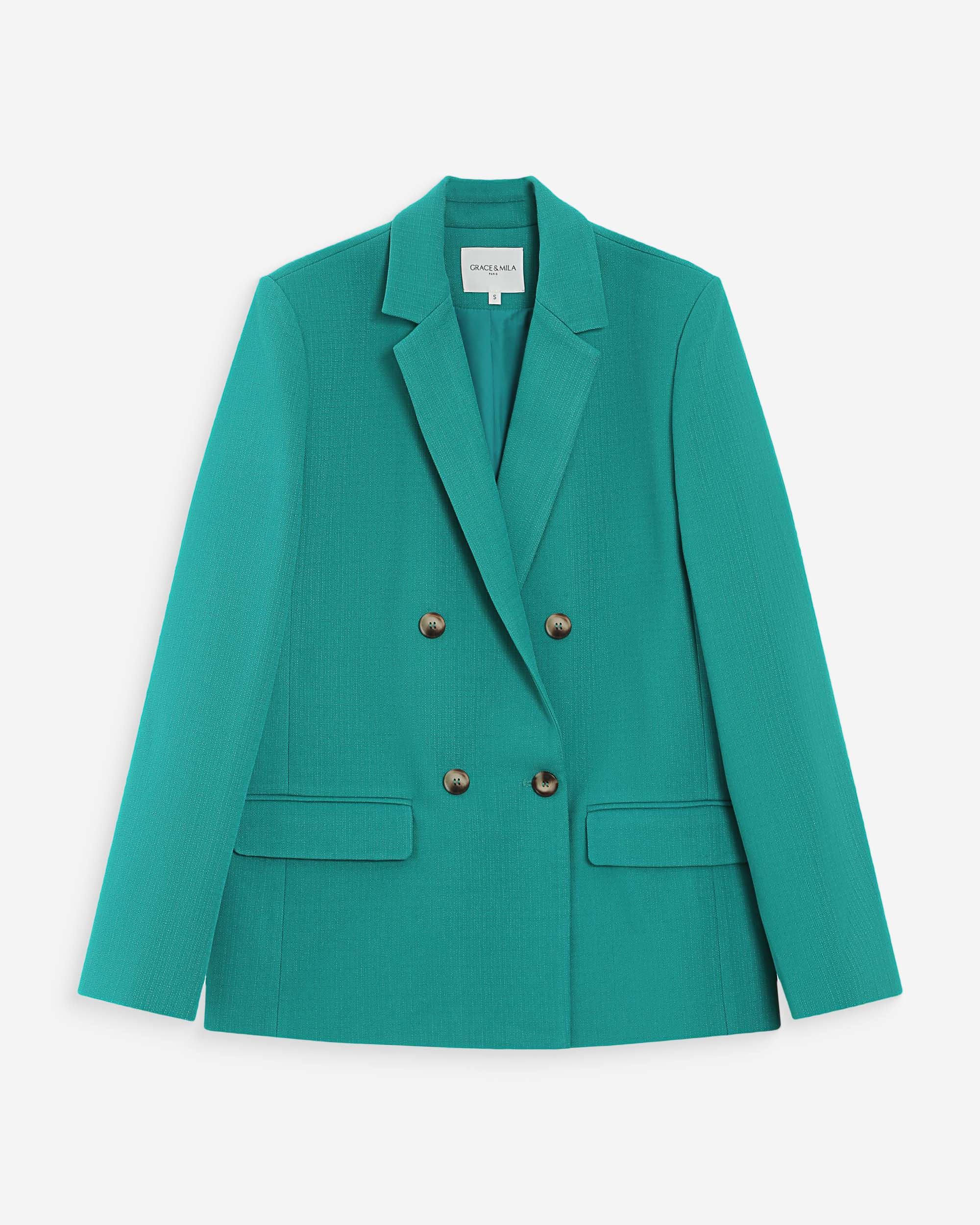 Veste tailleur vert Parfaite