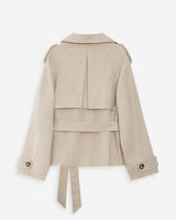 Trench-coat court sable Vogue
