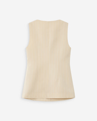 Gilet en lin vanille Vic